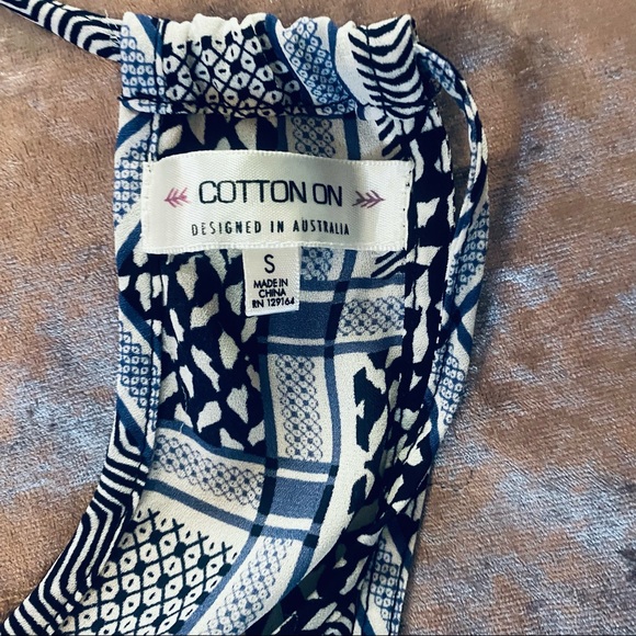 Cotton On Sheer Trapeze Geometric Print Small - Picture 6 of 6